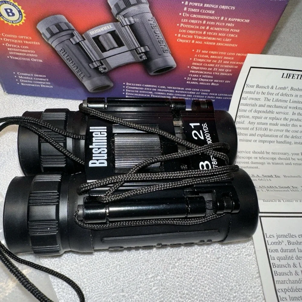 Bushnell 13-2514 PowerView 8x21 Compact Binoculars 368' @ 1,000 yds